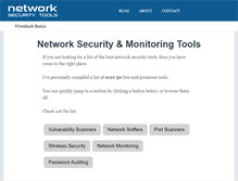 Tablet Screenshot of networksecuritytools.com